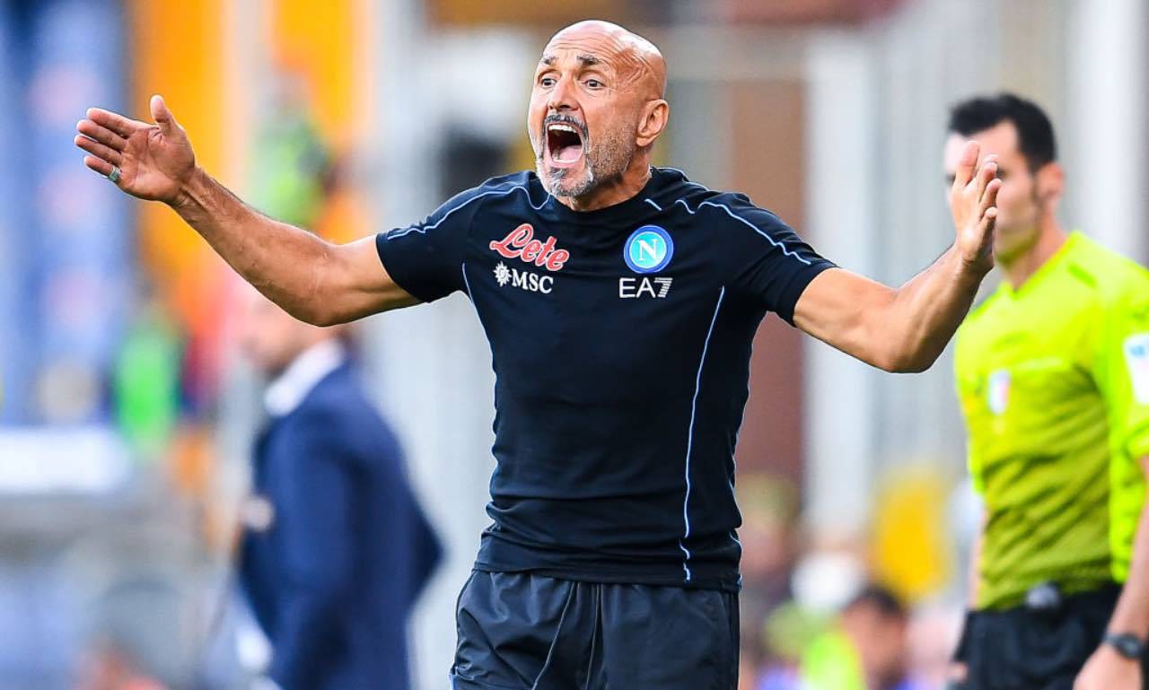 Spalletti in Sampdoria-Napoli 