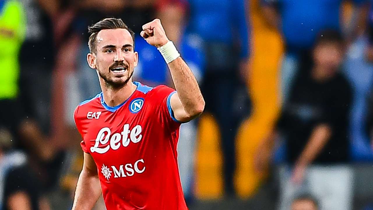 Fabian Ruiz esulta Napoli