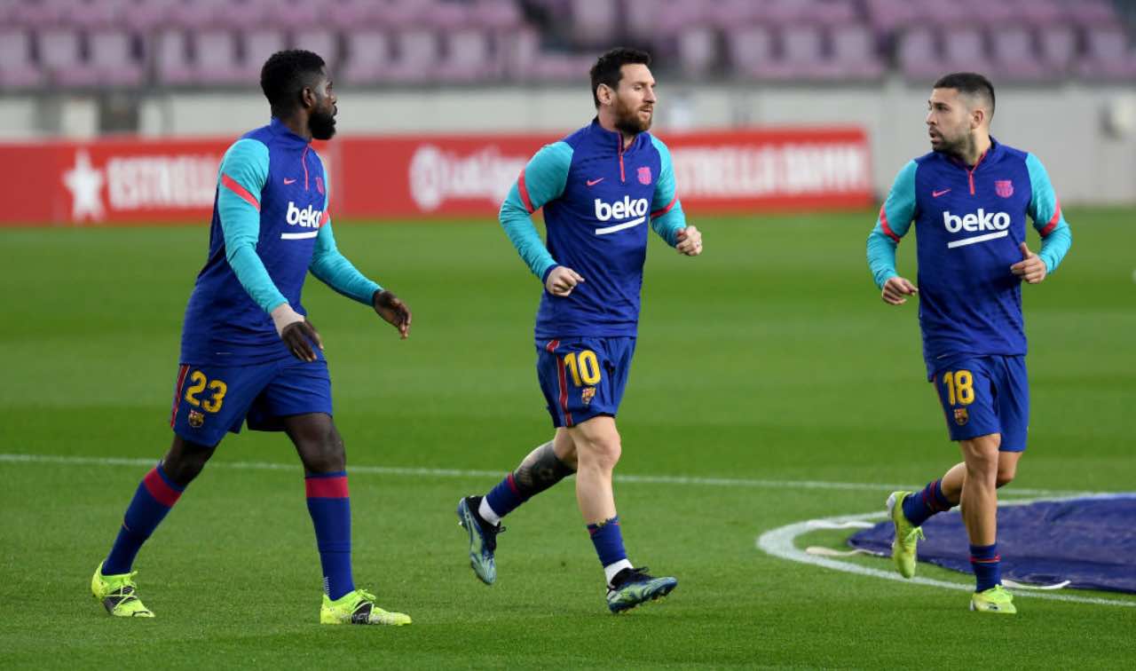 Barcellona, Messi, Umtiti e Jordi Alba
