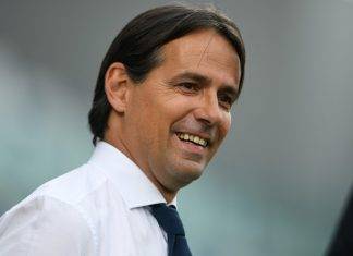Inzaghi sorride sulla panchina dell'Inter