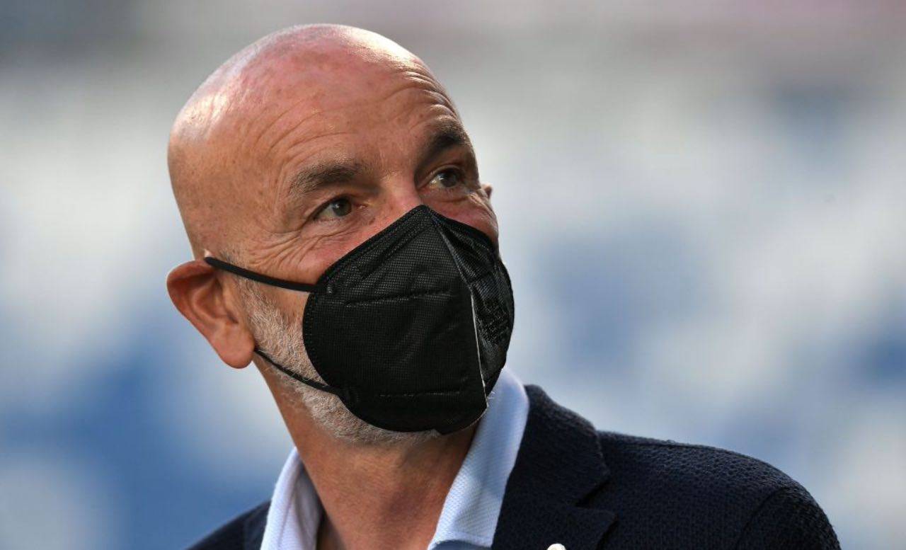 Spezia-Milan, Pioli con la mascherina