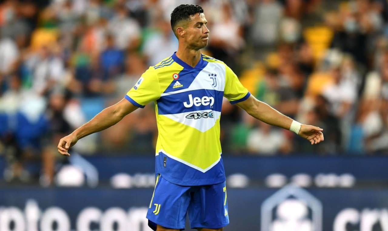 Ronaldo durante l'ultima partita con la Juventus