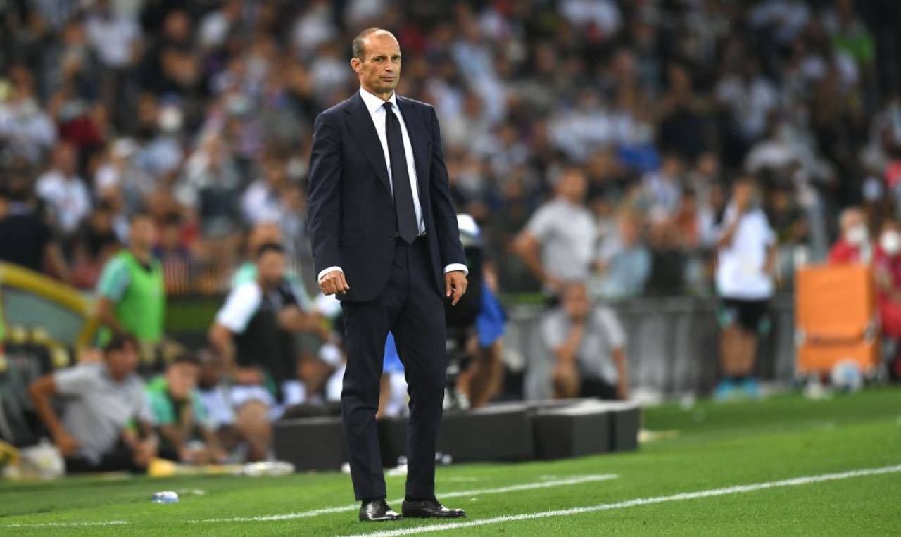 Allegri in Udinese-Juventus