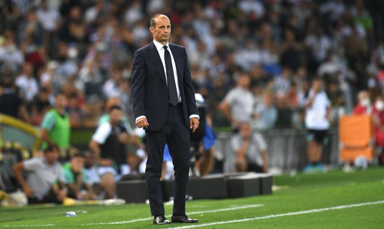 Allegri in Udinese-Juventus