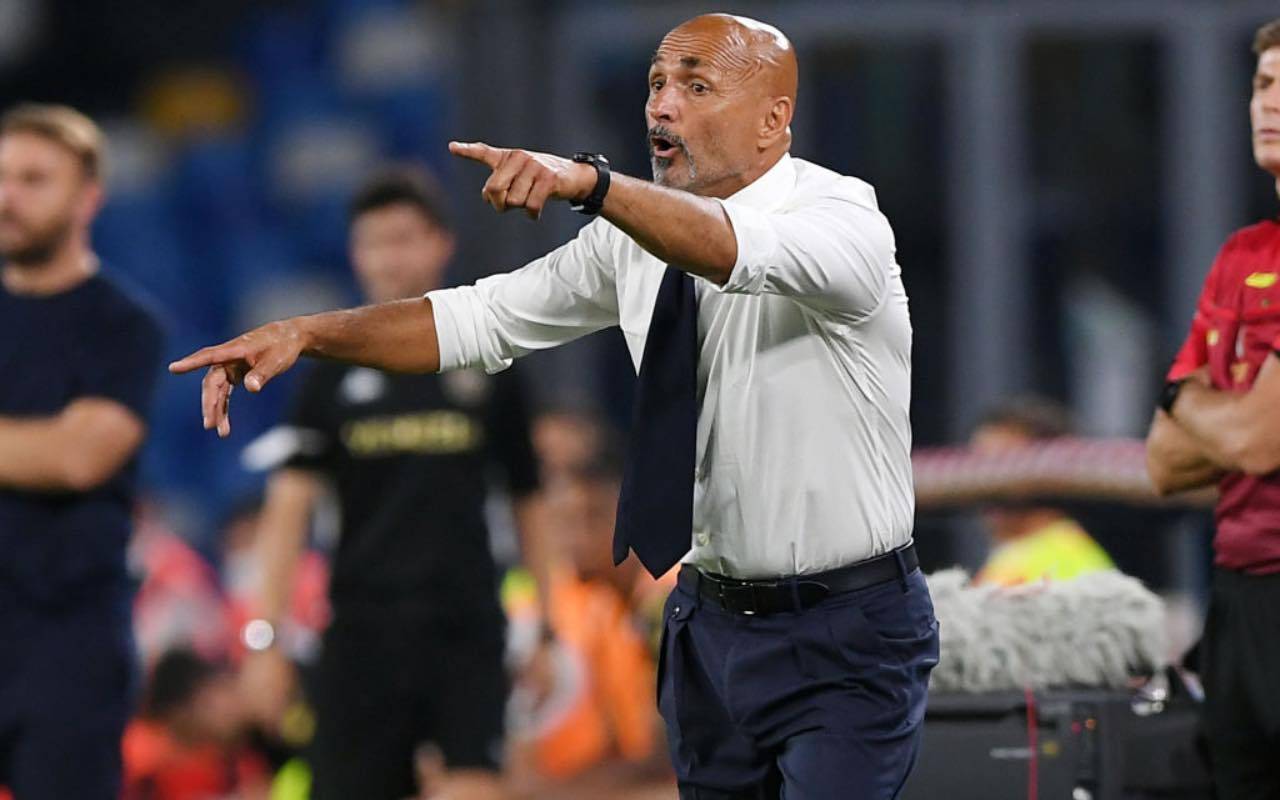 Spalletti durante Napoli-Venezia