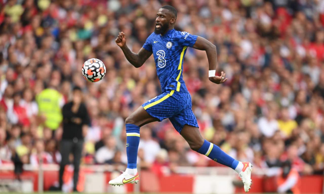 Rudiger in Arsenal-Chelsea