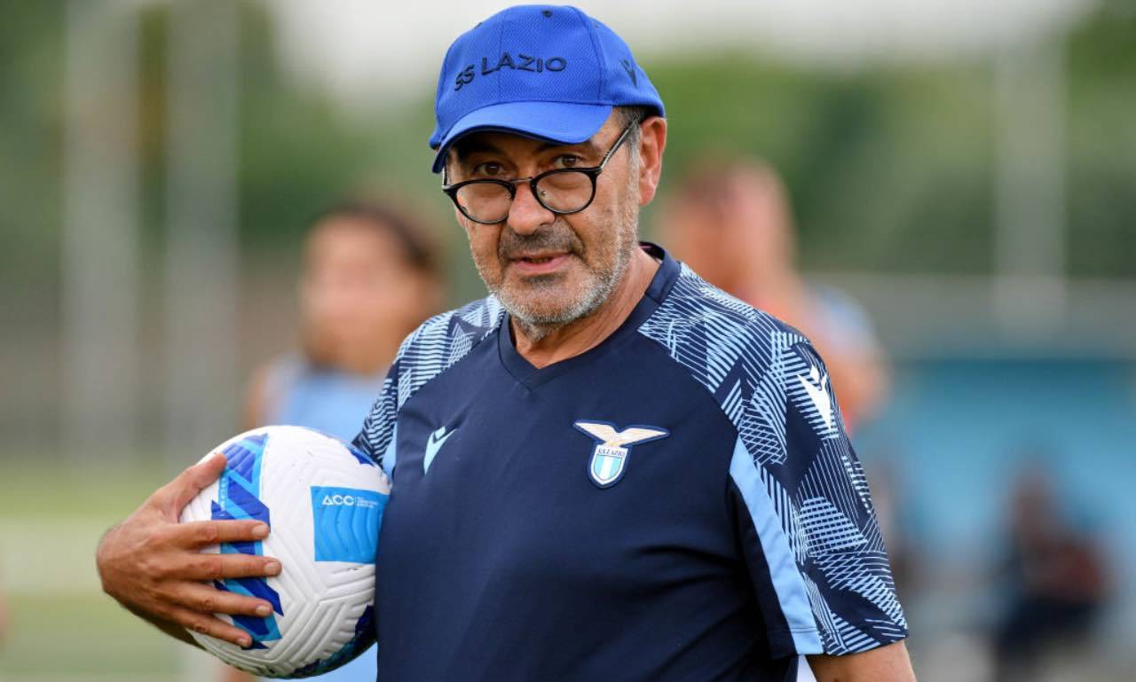 Galatasaray-Lazio, Sarri durante l'allenamento