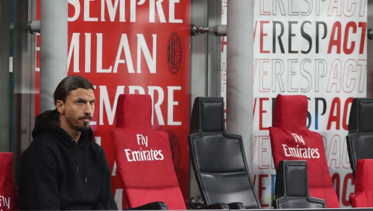 Ibrahimovic sulla panchina del Milan