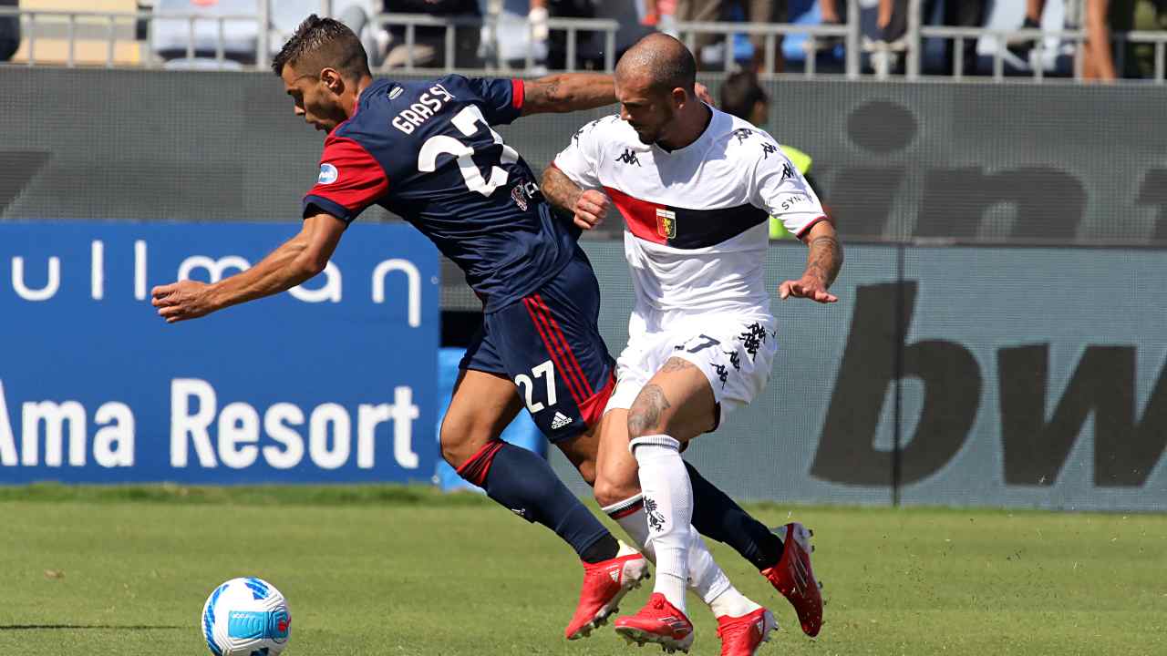 Cagliari-Genoa in campo