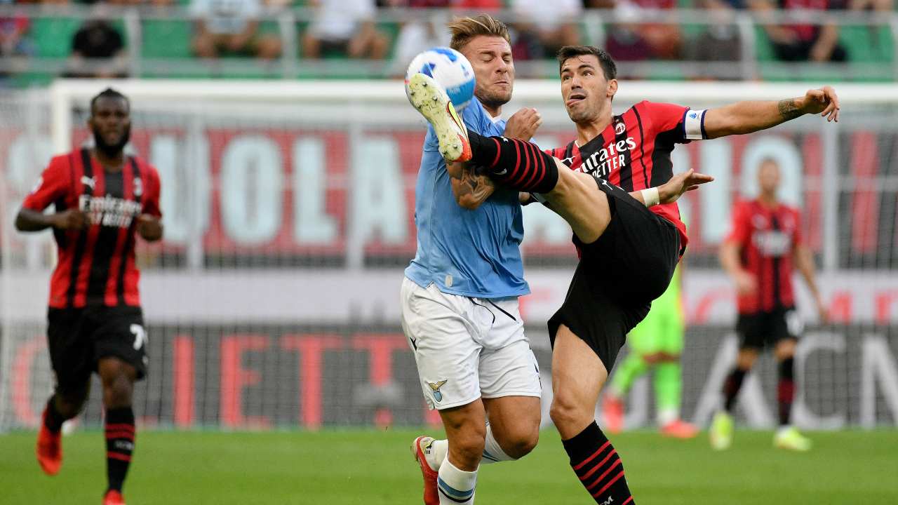Milan-Lazio in campo