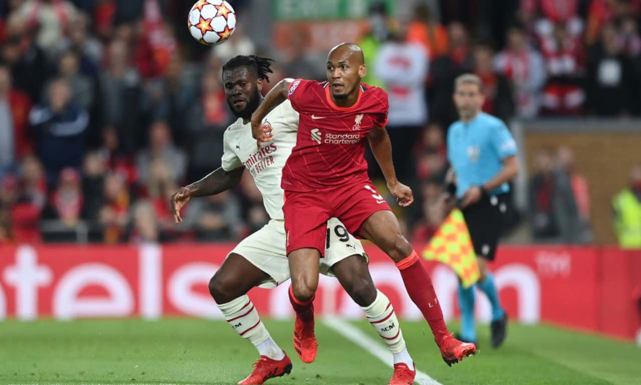 Kessie e Fabinho in Liverpool-Milan 