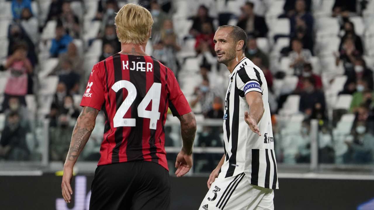 Chiellini e Kjaer in campo