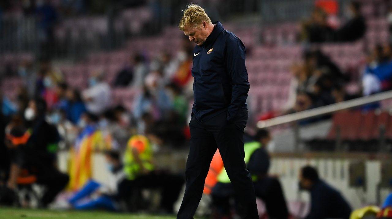 Koeman del Barcellona deluso