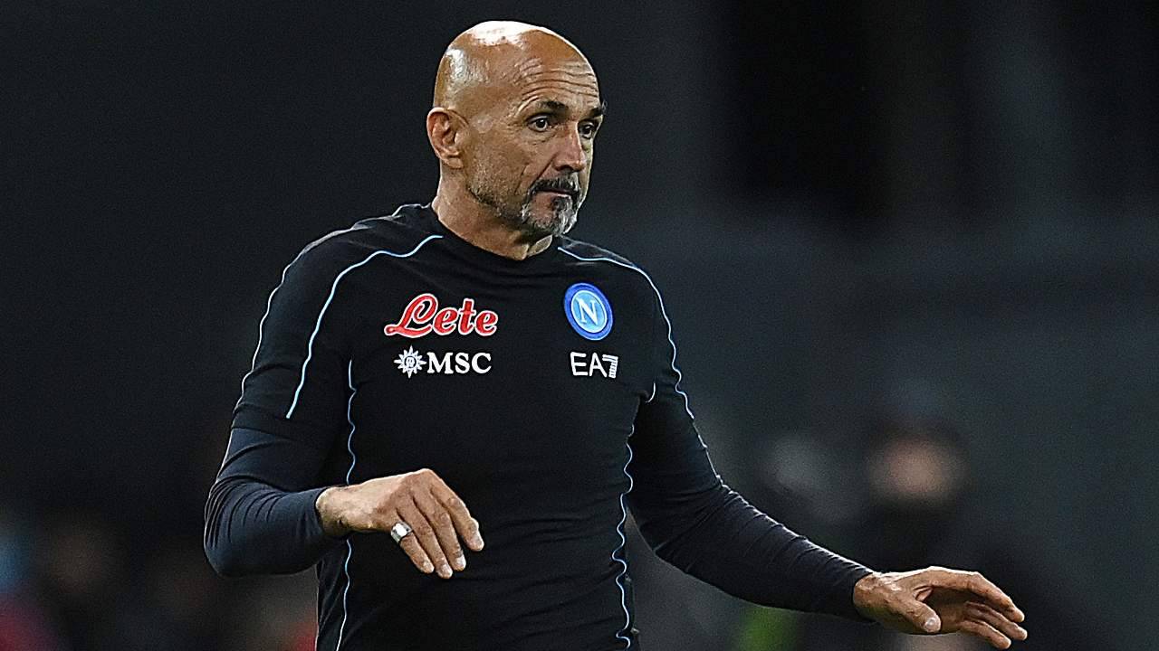 Sampdoria-Napoli, Spalletti con la tuta