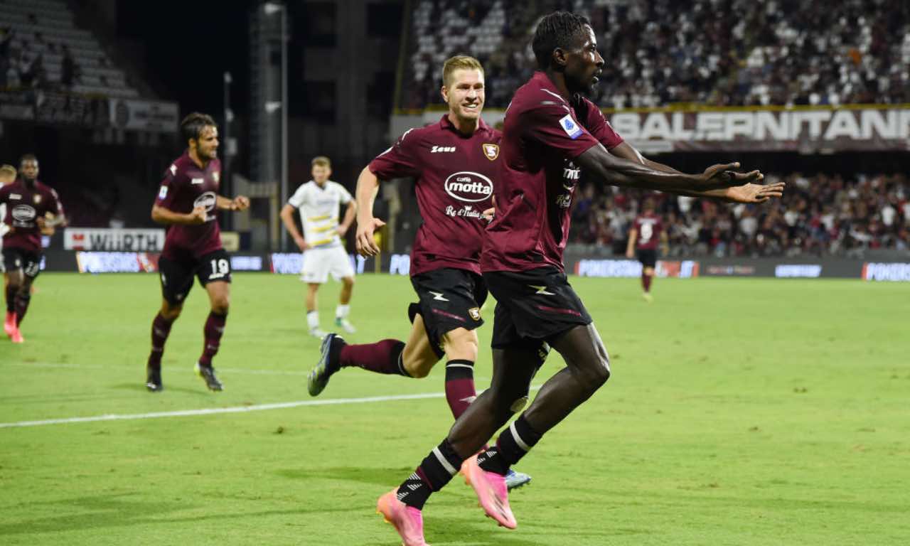 Coulibaly in Salernitana-Verona