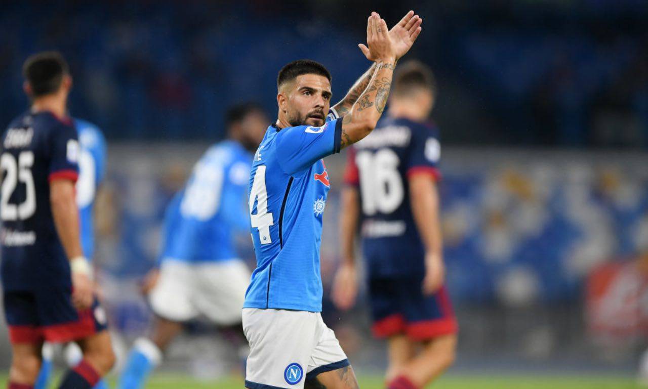 Insigne in Napoli-Cagliari