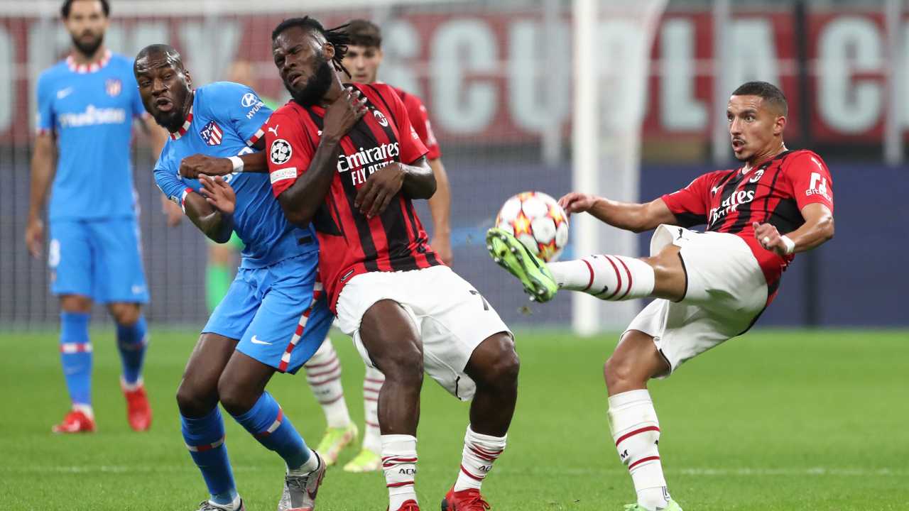 Milan-Atletico in campo