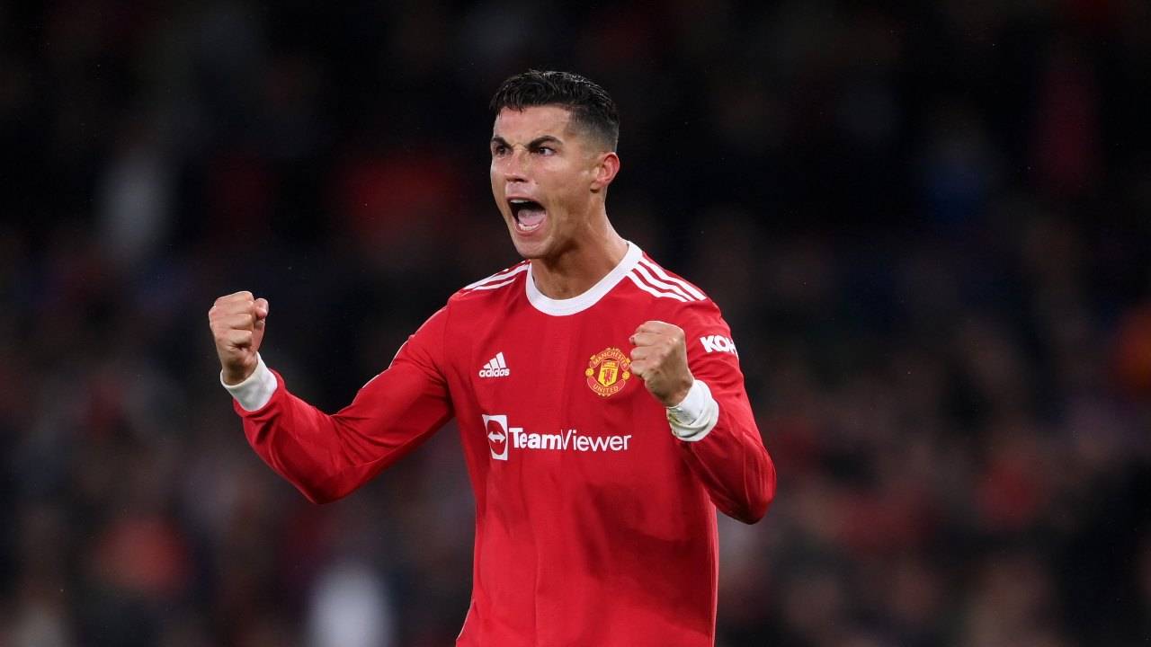 Ronaldo esulta Manchester United