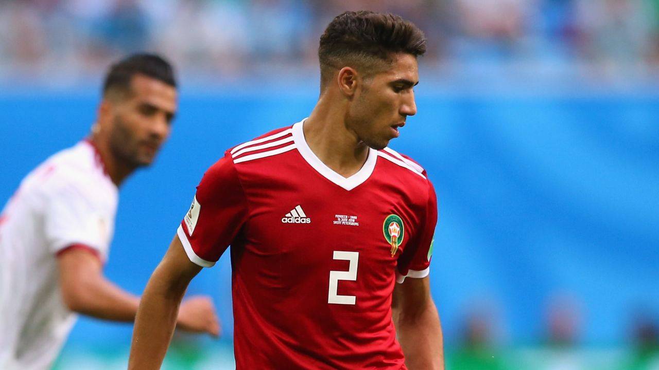 Achraf Hakimi in campo