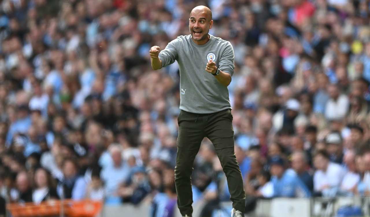 Guardiola che allena