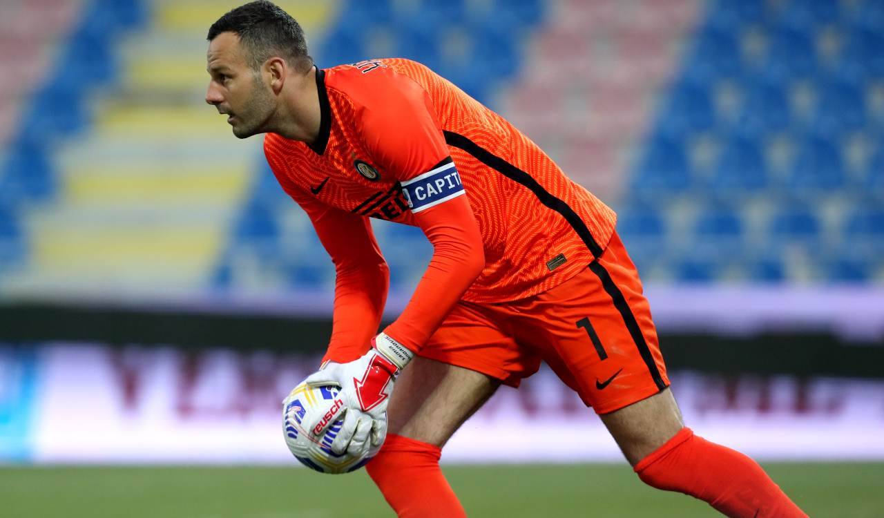 Handanovic con l'Inter