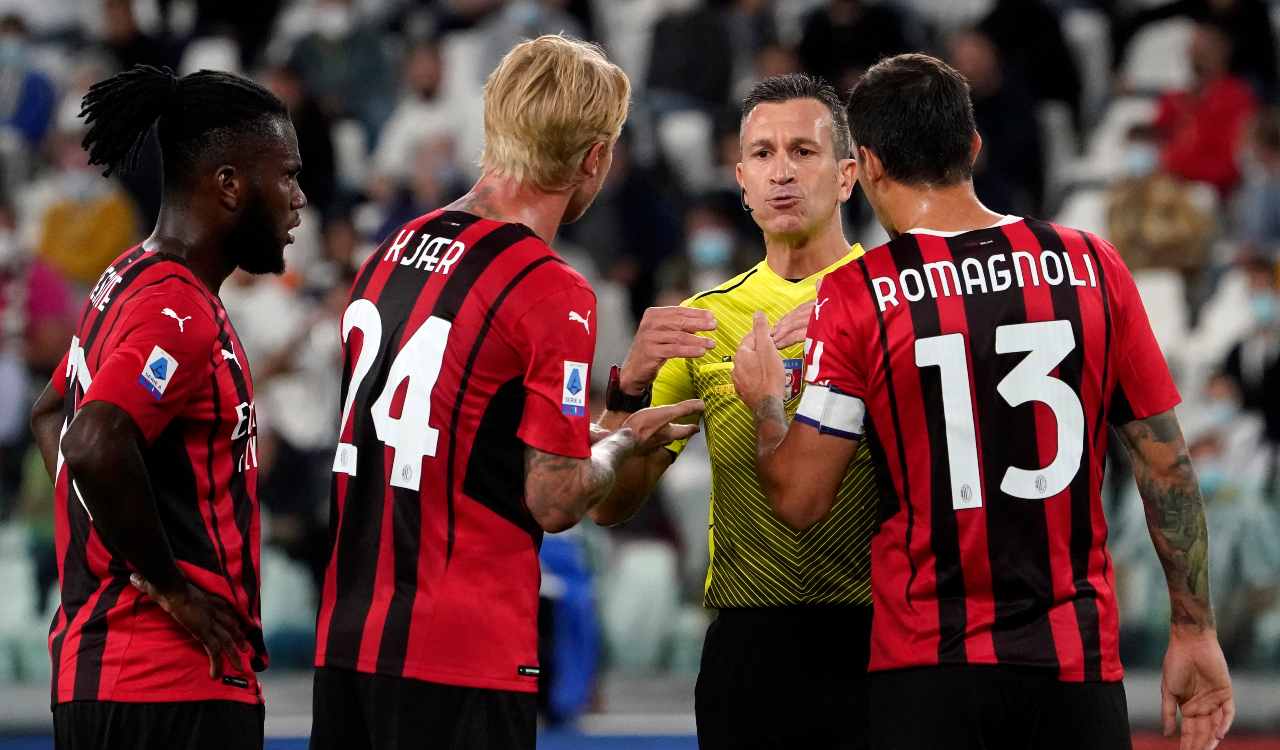 Il Milan si lamenta con l'arbitro