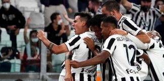 La Juventus esulta dopo un gol
