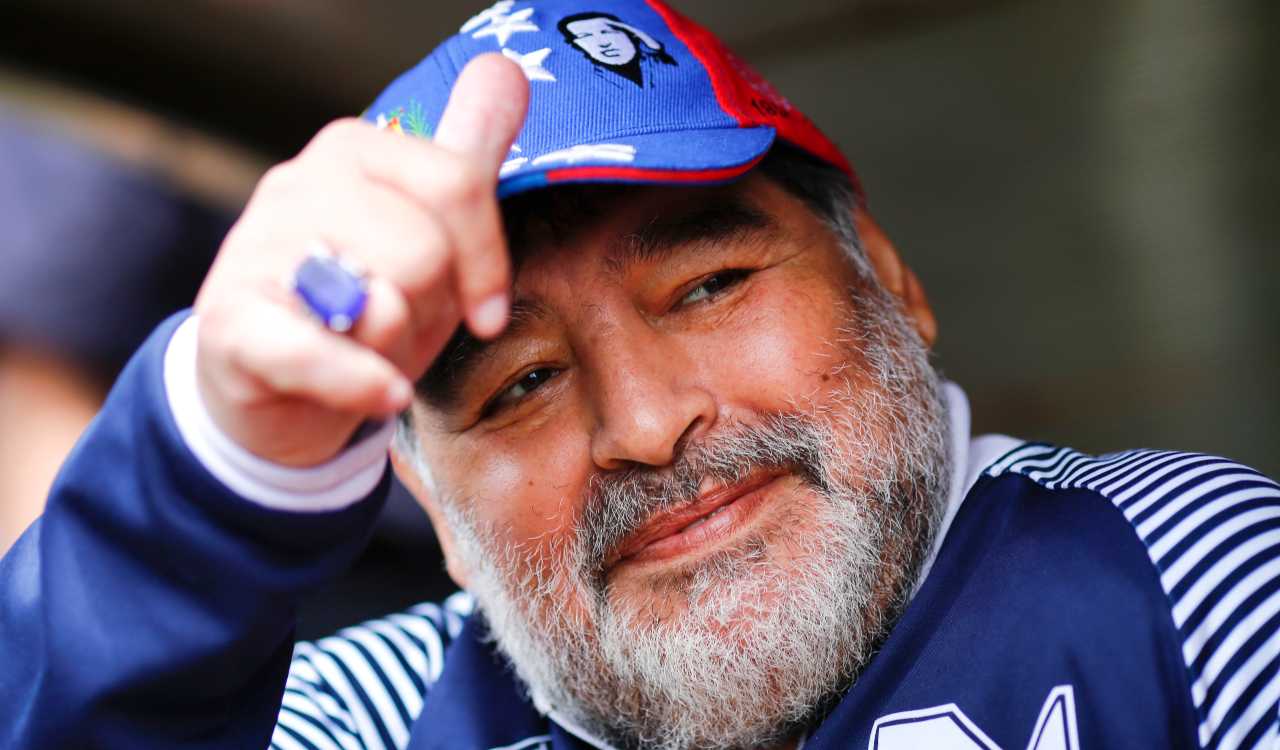 Maradona allo stadio