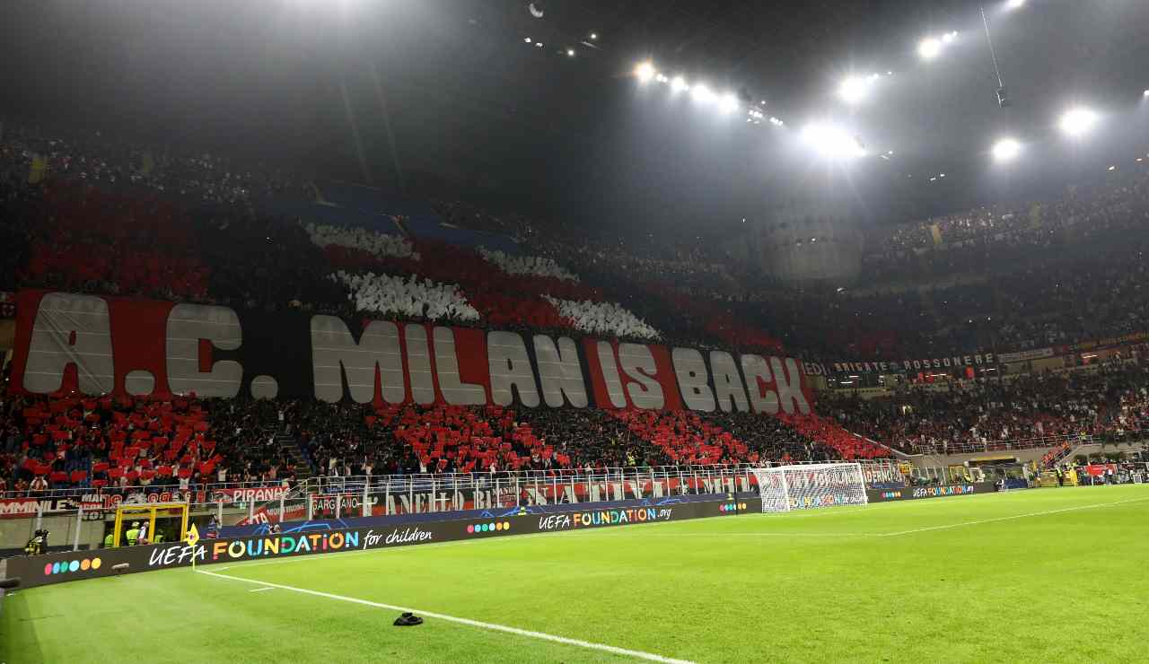 Striscione Milan