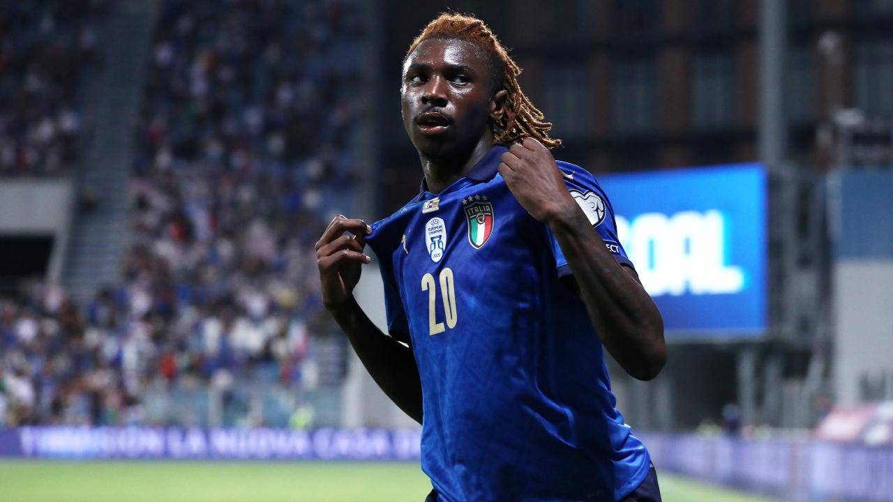 Kean gioisce dopo una delle reti alla Lituania