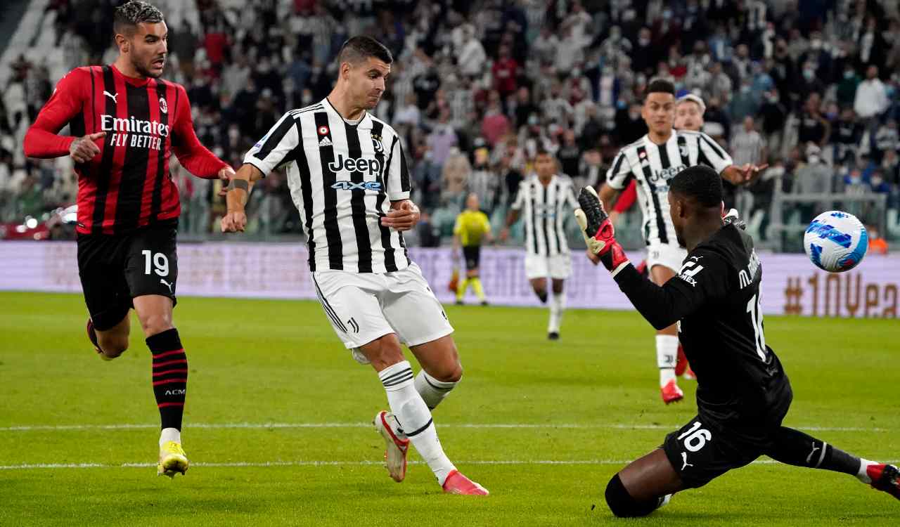 Morata segna contro il Milan
