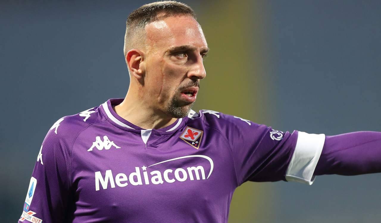 Ribery con la Fiorentina