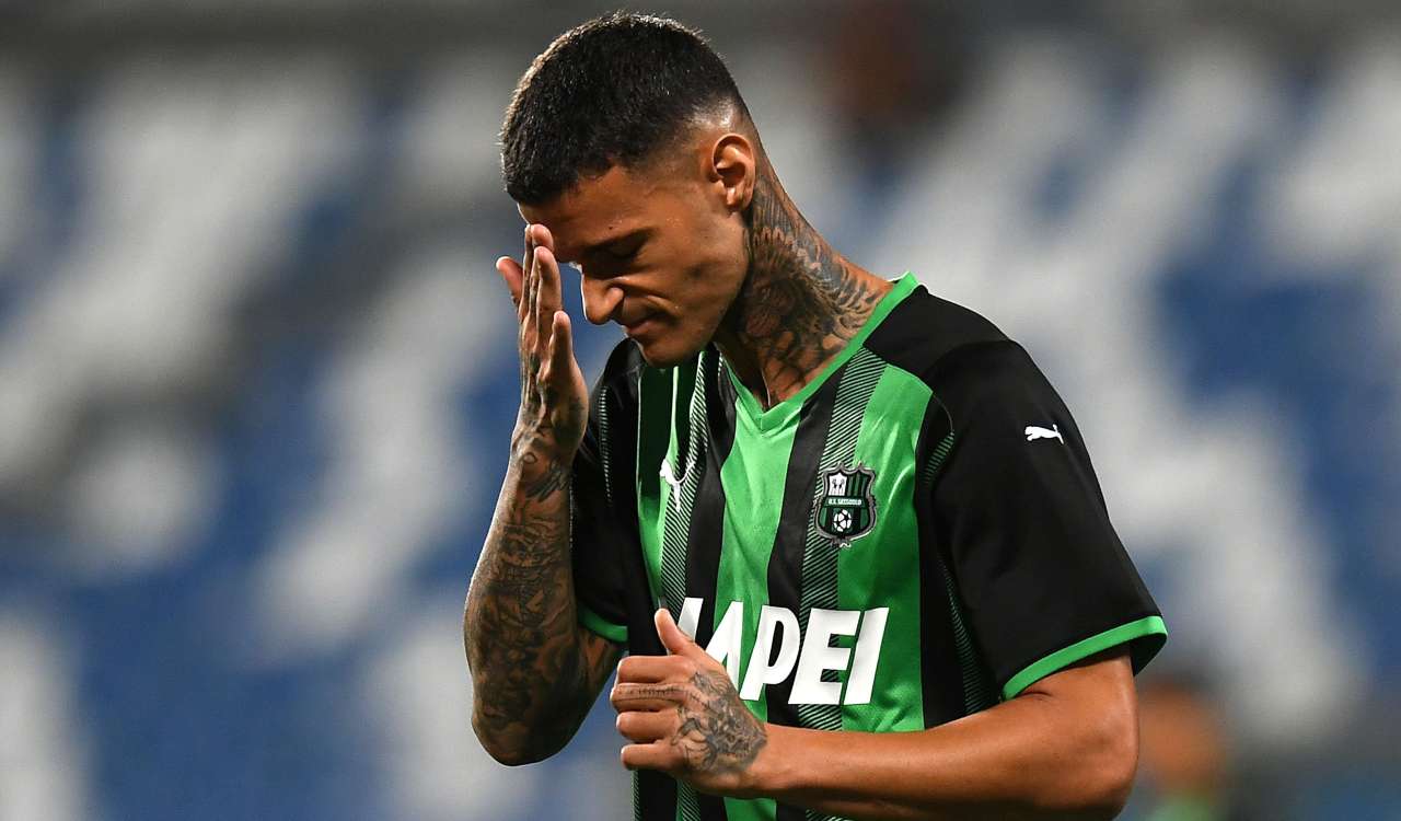 Scamacca col Sassuolo