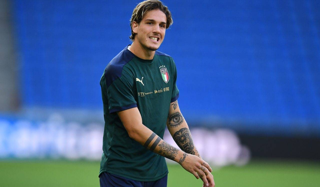 Zaniolo in allenamento