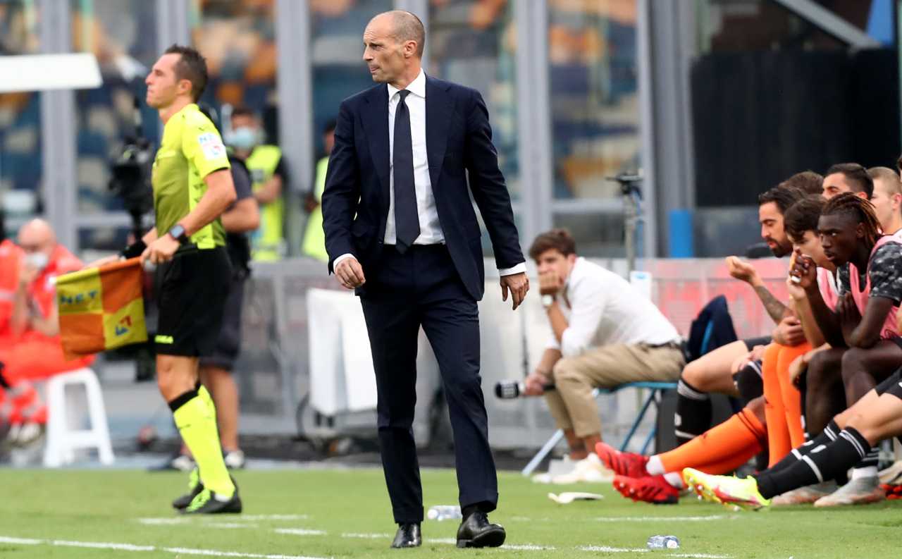Juventus, Allegri a bordo campo