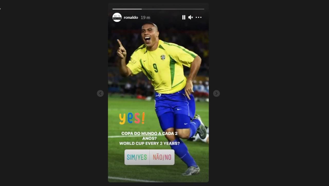 La storia Instagram di Ronaldo