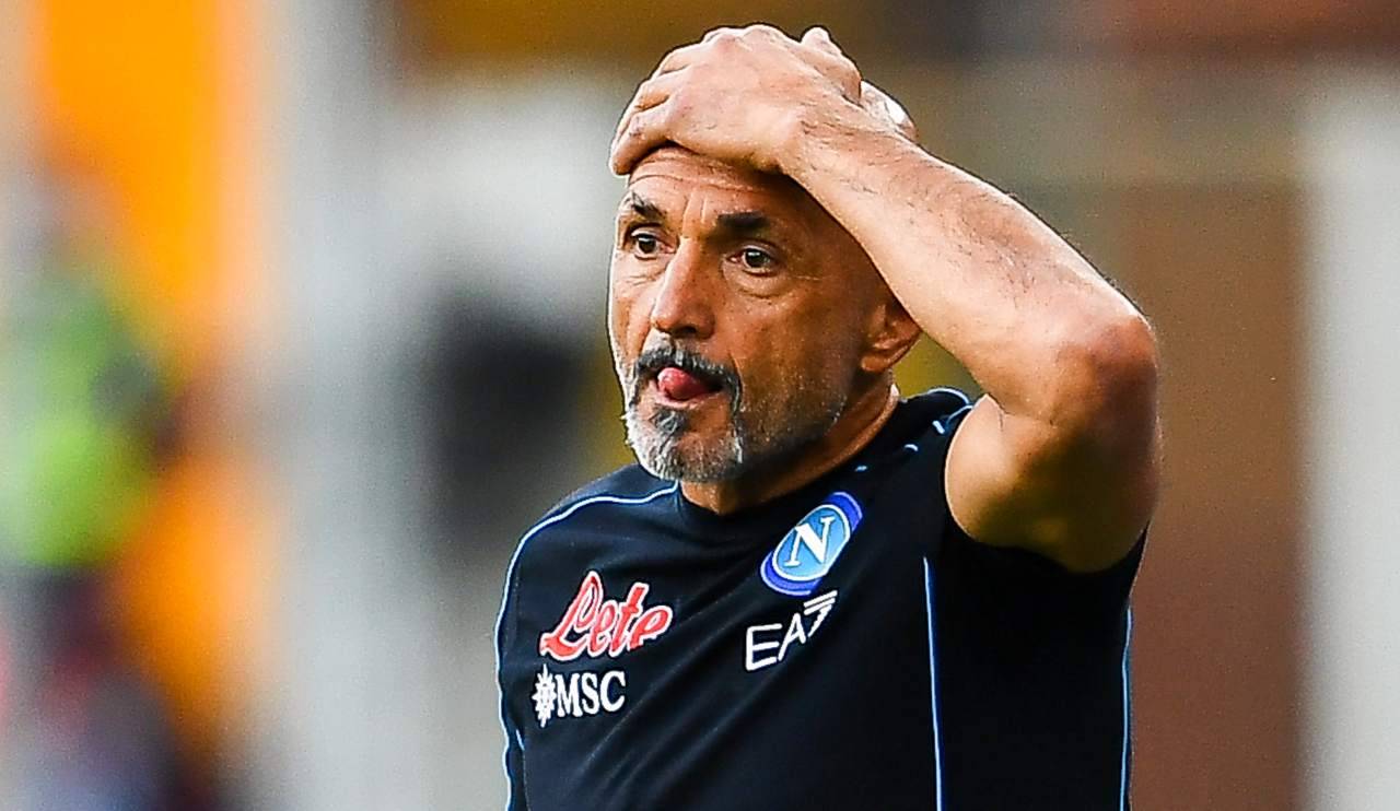 Napoli, Spalletti con la mano in testa