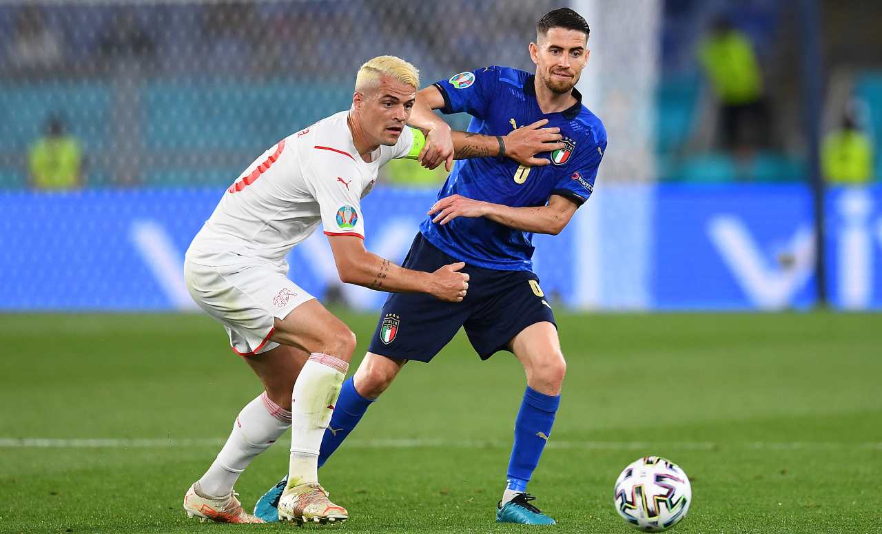 Svizzera-Italia, Xhaka e Jorginho a contrasto