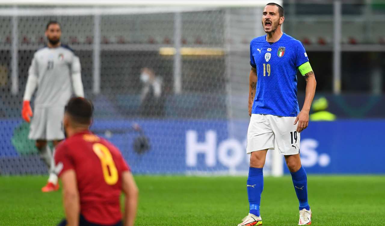 Bonucci urla in campo