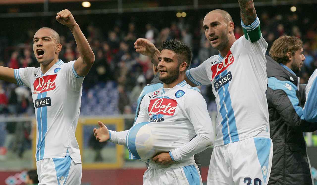 Inler, Insigne e Cannavaro in campo