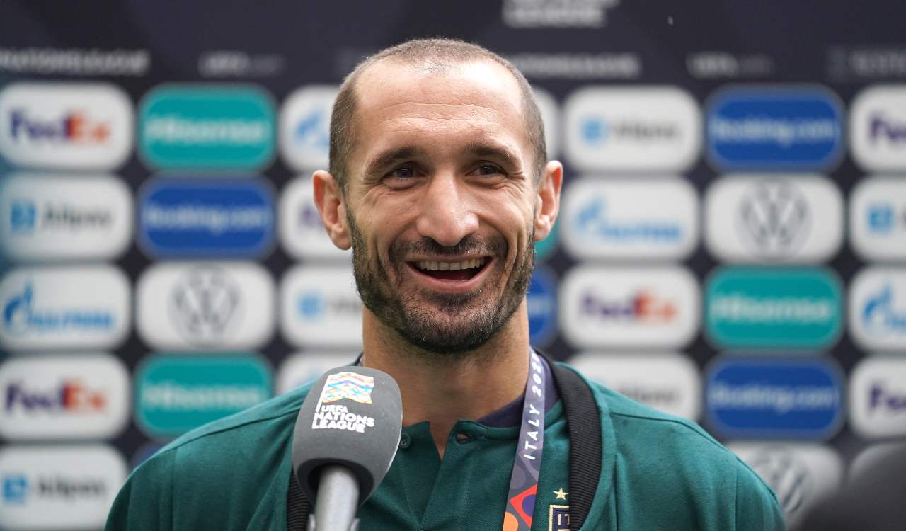 Chiellini sorride in diretta