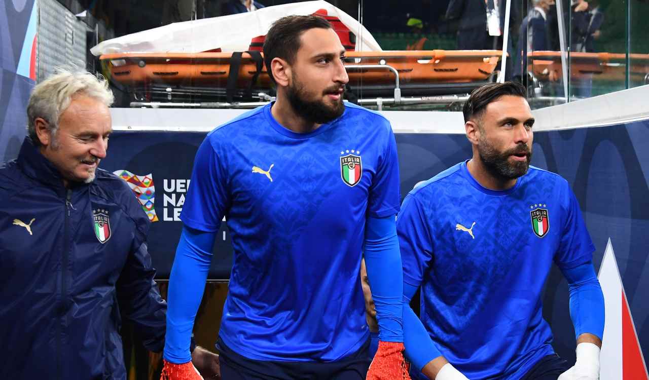 Donnarumma entra in campo