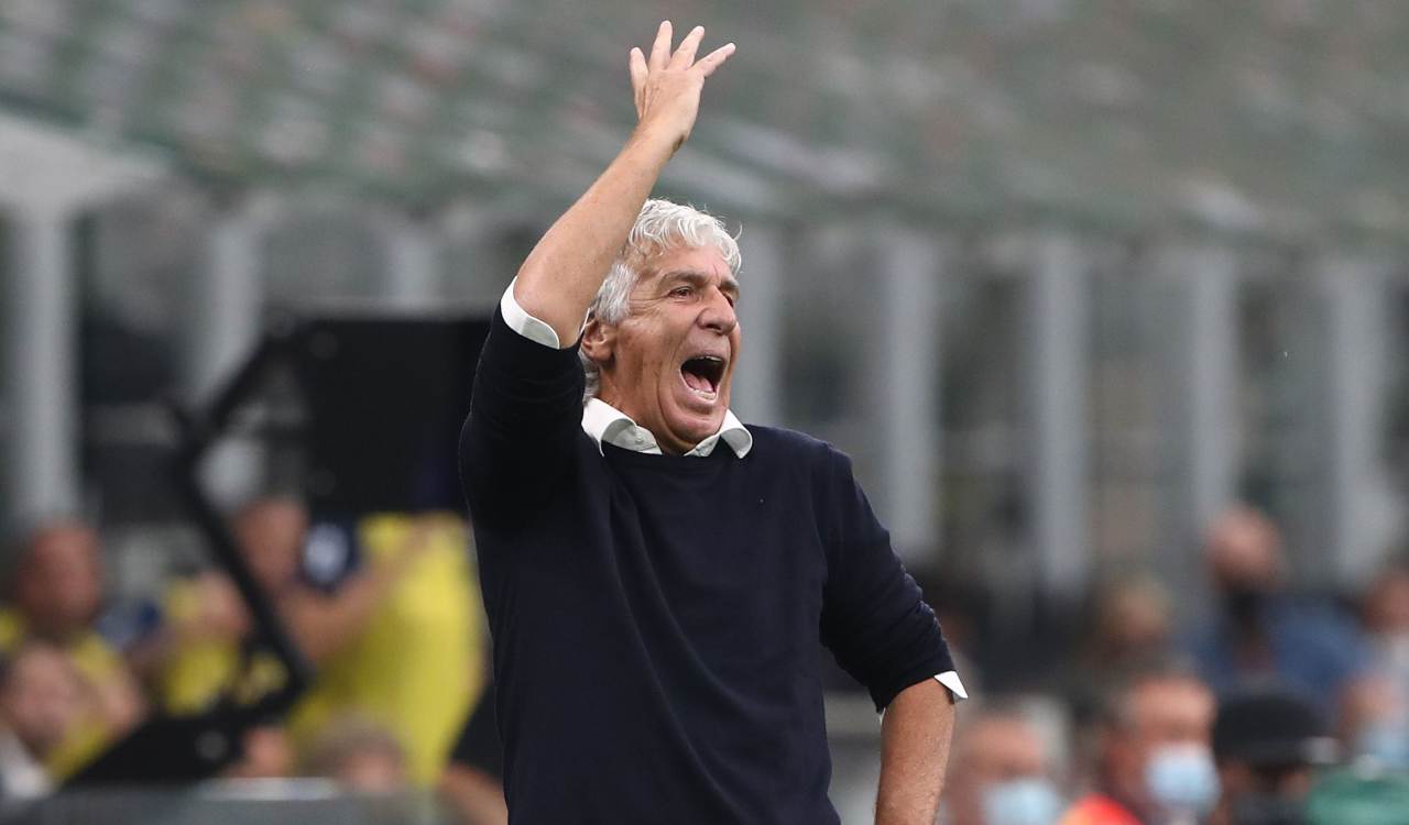 Gasperini si arrabbia in panchina
