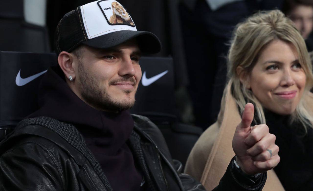 Icardi e Wanda Nara insieme allo stadio