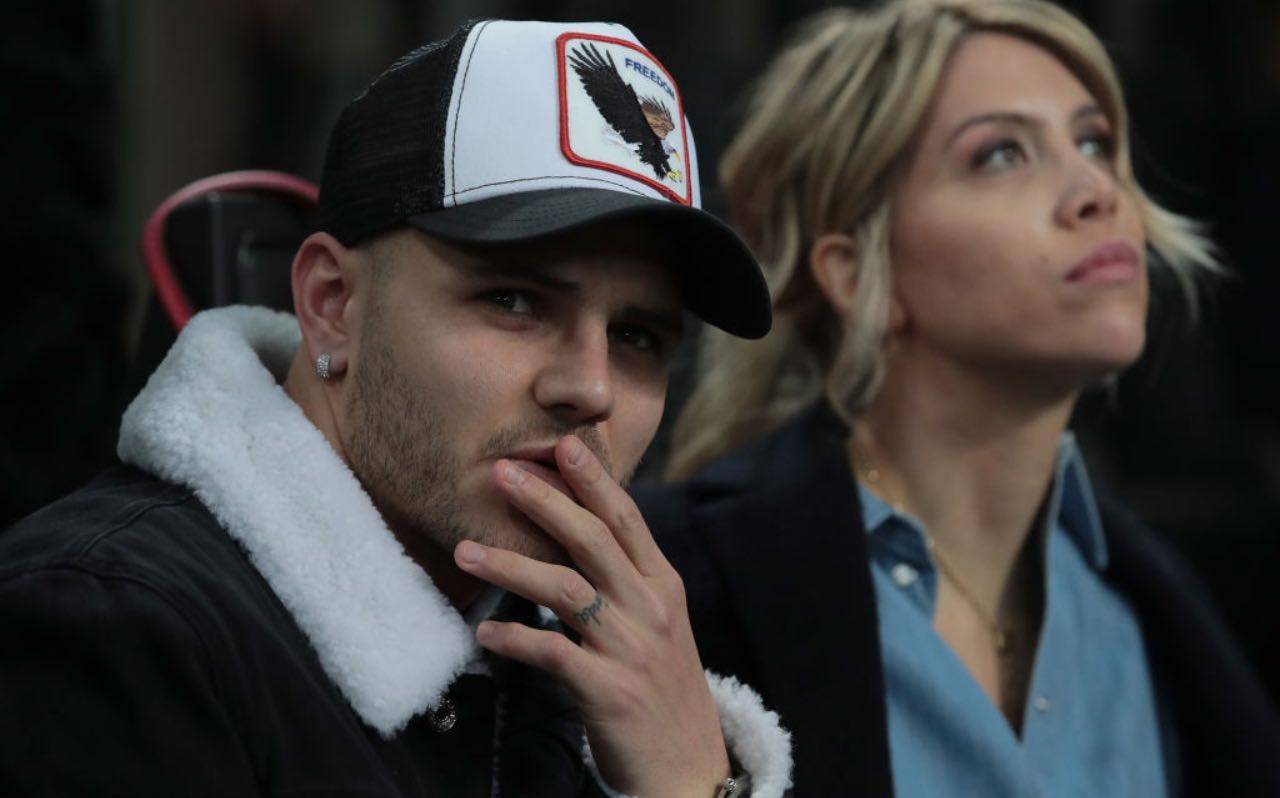 Icardi e Wanda Nara allo stadio