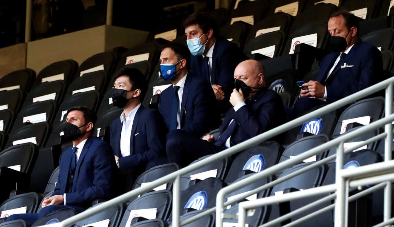 Inter: Zhang, Marotta e Zanetti allo stadio