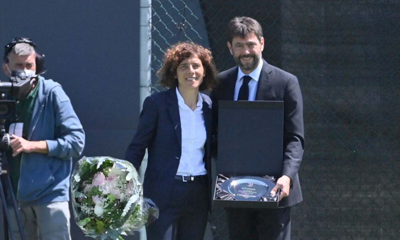 Agnelli con Rita Guarino