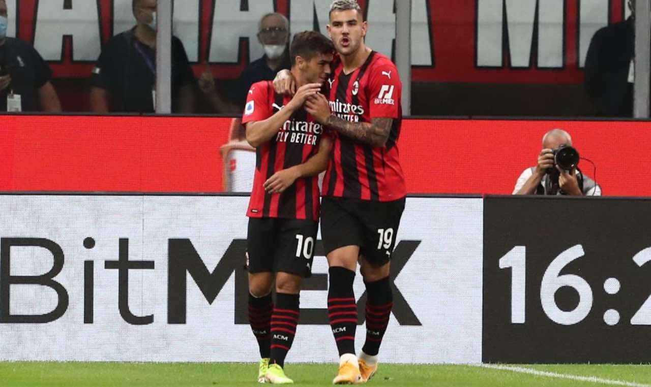 Milan, Brahim Diaz e Theo Hernandez