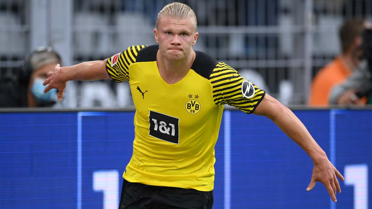 Erling Haaland in campo