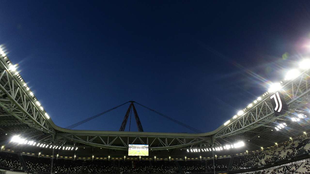 Allianz Stadium visuale logo Juve